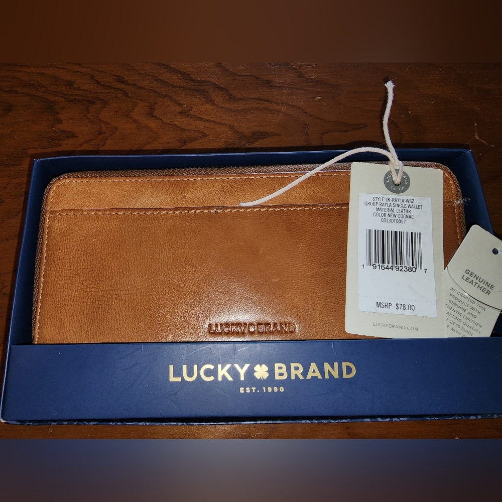 Lucky Brand Leather Wristlet